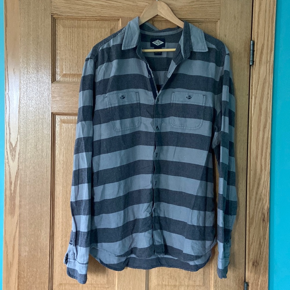 Urban outfitter Gray stripped flannel shirt